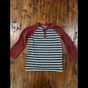 Striped long sleeve T-shirt